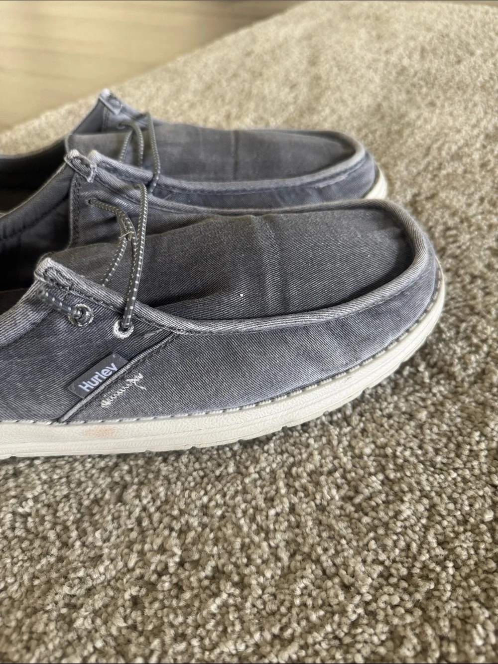 Hurley Laguna Men’s 13 Casual Ultra-Lightweight Breathable Canvas Shoe Blue